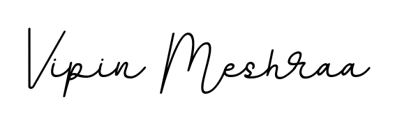 Looking for an artistic signature for Vipin Meshraa? The BallpointsItalic-DORy9 calligraphy style gives a sophisticated flow suitable for business cards and emails. Vipin Meshraa signature style 11 images and pictures png