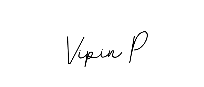 The best way (BallpointsItalic-DORy9) to make a short signature is to pick only two or three words in your name. The name Vipin P include a total of six letters. For converting this name. Vipin P signature style 11 images and pictures png