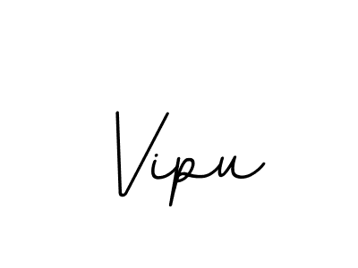 Use a signature maker to create a handwritten signature online. With this signature software, you can design (BallpointsItalic-DORy9) your own signature for name Vipu. Vipu signature style 11 images and pictures png