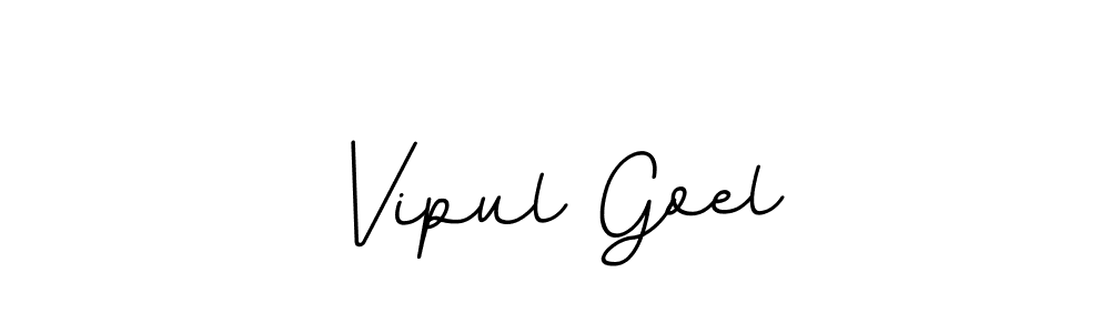 Make a beautiful signature design for name Vipul Goel. With this signature (BallpointsItalic-DORy9) style, you can create a handwritten signature for free. Vipul Goel signature style 11 images and pictures png