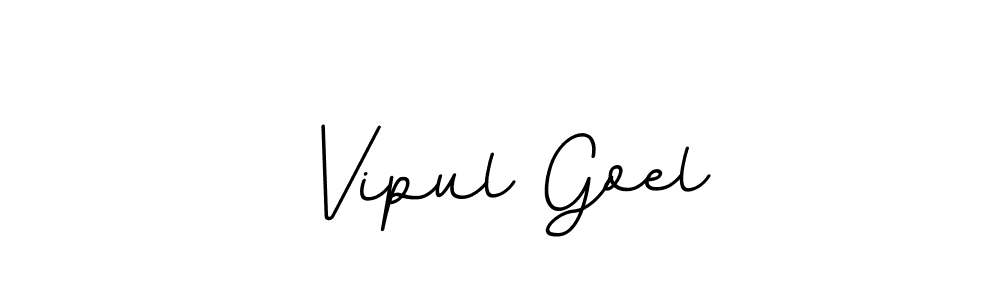 Use a signature maker to create a handwritten signature online. With this signature software, you can design (BallpointsItalic-DORy9) your own signature for name Vipul Goel. Vipul Goel signature style 11 images and pictures png