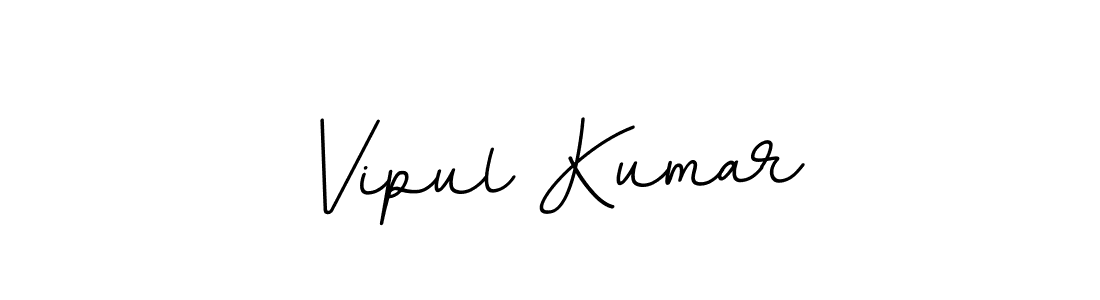 How to make Vipul Kumar name signature. Use BallpointsItalic-DORy9 style for creating short signs online. This is the latest handwritten sign. Vipul Kumar signature style 11 images and pictures png