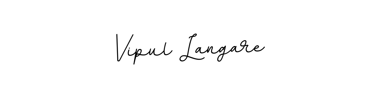 Make a beautiful signature design for name Vipul Langare. With this signature (BallpointsItalic-DORy9) style, you can create a handwritten signature for free. Vipul Langare signature style 11 images and pictures png