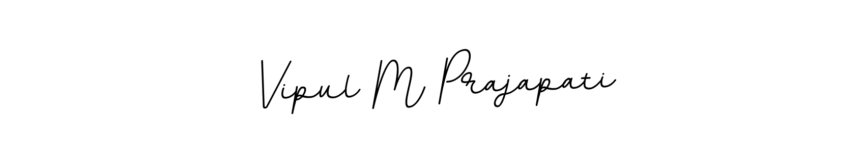 Design your own signature with our free online signature maker. With this signature software, you can create a handwritten (BallpointsItalic-DORy9) signature for name Vipul M Prajapati. Vipul M Prajapati signature style 11 images and pictures png