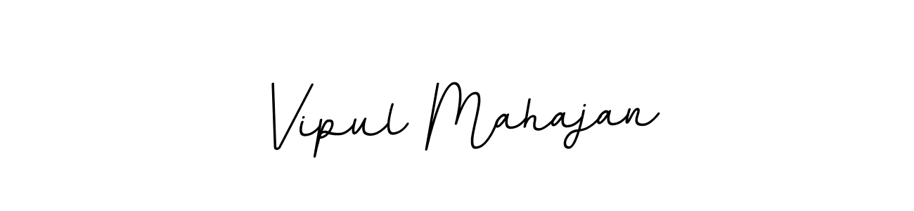 How to make Vipul Mahajan name signature. Use BallpointsItalic-DORy9 style for creating short signs online. This is the latest handwritten sign. Vipul Mahajan signature style 11 images and pictures png