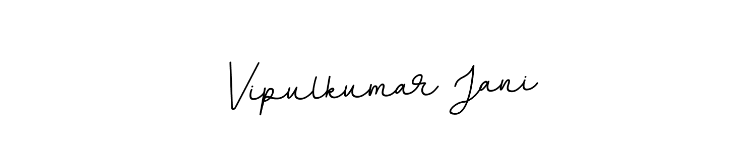 How to make Vipulkumar Jani name signature. Use BallpointsItalic-DORy9 style for creating short signs online. This is the latest handwritten sign. Vipulkumar Jani signature style 11 images and pictures png