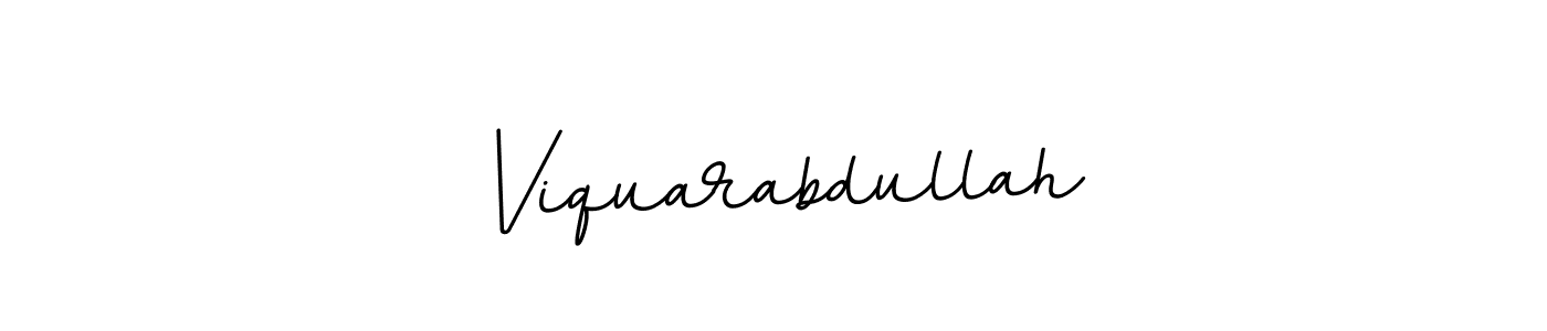 The best way (BallpointsItalic-DORy9) to make a short signature is to pick only two or three words in your name. The name Viquarabdullah include a total of six letters. For converting this name. Viquarabdullah signature style 11 images and pictures png
