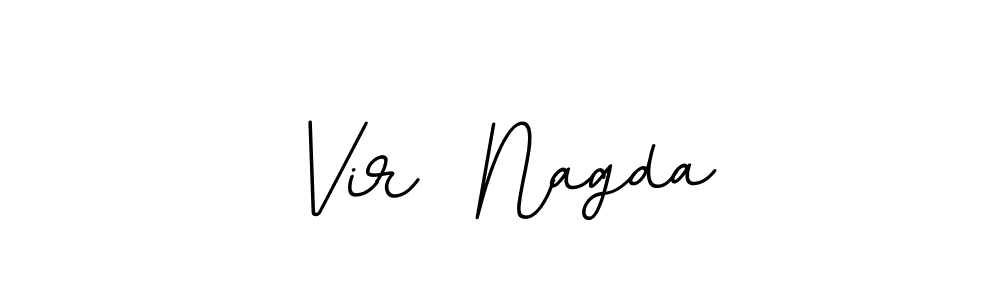 The best way (BallpointsItalic-DORy9) to make a short signature is to pick only two or three words in your name. The name Vir  Nagda include a total of six letters. For converting this name. Vir  Nagda signature style 11 images and pictures png