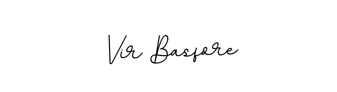 Make a beautiful signature design for name Vir Basfore. With this signature (BallpointsItalic-DORy9) style, you can create a handwritten signature for free. Vir Basfore signature style 11 images and pictures png