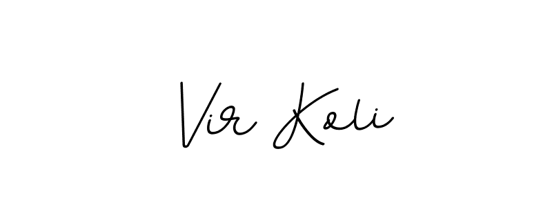 How to make Vir Koli name signature. Use BallpointsItalic-DORy9 style for creating short signs online. This is the latest handwritten sign. Vir Koli signature style 11 images and pictures png