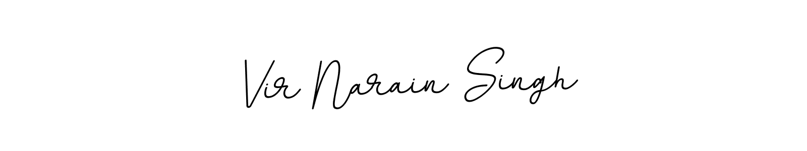 Make a beautiful signature design for name Vir Narain Singh. With this signature (BallpointsItalic-DORy9) style, you can create a handwritten signature for free. Vir Narain Singh signature style 11 images and pictures png