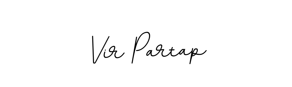 Use a signature maker to create a handwritten signature online. With this signature software, you can design (BallpointsItalic-DORy9) your own signature for name Vir Partap. Vir Partap signature style 11 images and pictures png