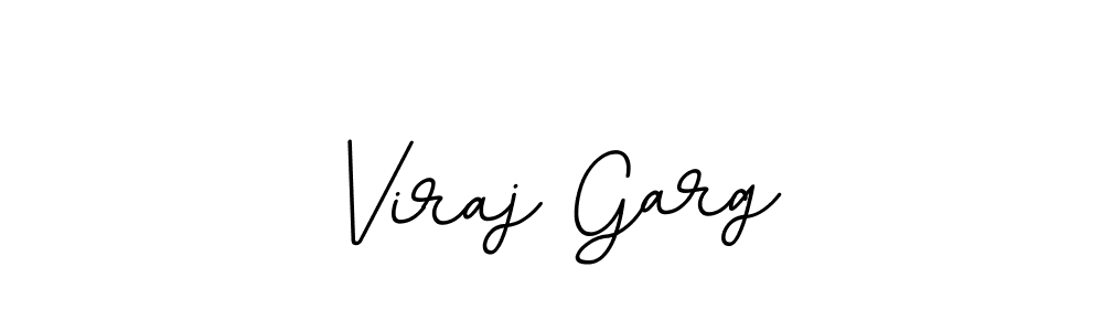 Make a beautiful signature design for name Viraj Garg. With this signature (BallpointsItalic-DORy9) style, you can create a handwritten signature for free. Viraj Garg signature style 11 images and pictures png