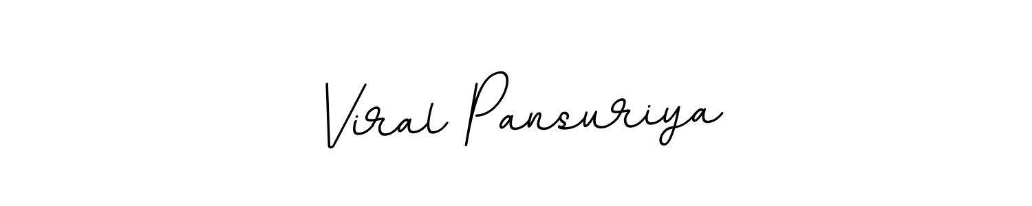 It looks lik you need a new signature style for name Viral Pansuriya. Design unique handwritten (BallpointsItalic-DORy9) signature with our free signature maker in just a few clicks. Viral Pansuriya signature style 11 images and pictures png