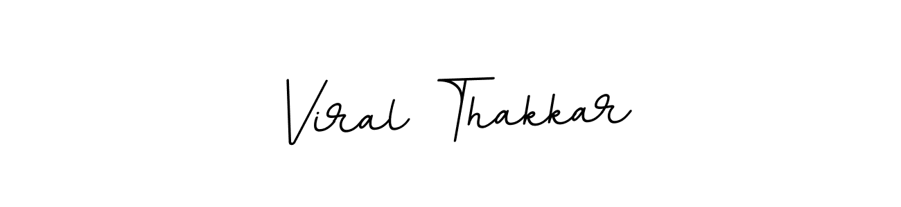 Use a signature maker to create a handwritten signature online. With this signature software, you can design (BallpointsItalic-DORy9) your own signature for name Viral Thakkar. Viral Thakkar signature style 11 images and pictures png