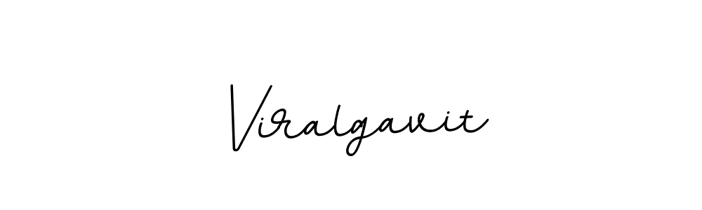 How to make Viralgavit name signature. Use BallpointsItalic-DORy9 style for creating short signs online. This is the latest handwritten sign. Viralgavit signature style 11 images and pictures png