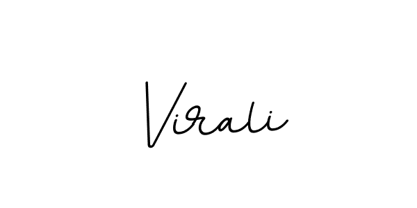 Virali stylish signature style. Best Handwritten Sign (BallpointsItalic-DORy9) for my name. Handwritten Signature Collection Ideas for my name Virali. Virali signature style 11 images and pictures png