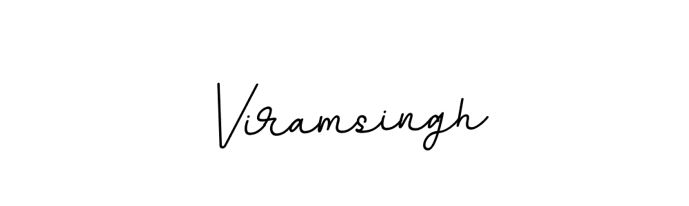 Design your own signature with our free online signature maker. With this signature software, you can create a handwritten (BallpointsItalic-DORy9) signature for name Viramsingh. Viramsingh signature style 11 images and pictures png