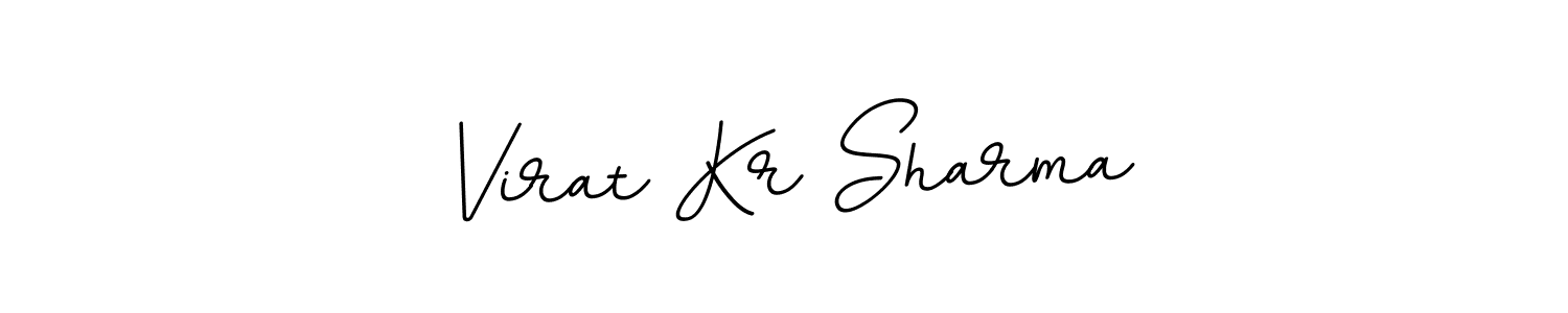 Make a beautiful signature design for name Virat Kr Sharma. With this signature (BallpointsItalic-DORy9) style, you can create a handwritten signature for free. Virat Kr Sharma signature style 11 images and pictures png