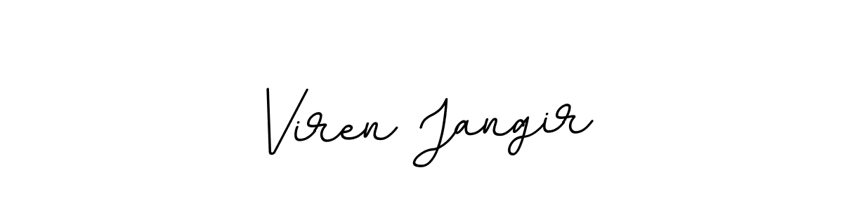 Similarly BallpointsItalic-DORy9 is the best handwritten signature design. Signature creator online .You can use it as an online autograph creator for name Viren Jangir. Viren Jangir signature style 11 images and pictures png