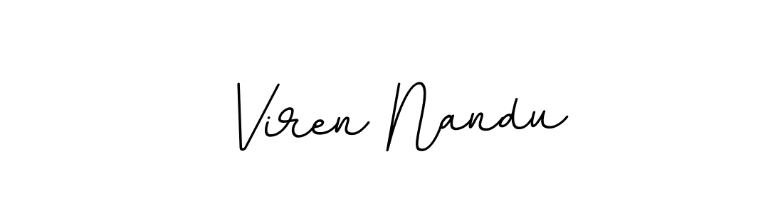 BallpointsItalic-DORy9 is a professional signature style that is perfect for those who want to add a touch of class to their signature. It is also a great choice for those who want to make their signature more unique. Get Viren Nandu name to fancy signature for free. Viren Nandu signature style 11 images and pictures png