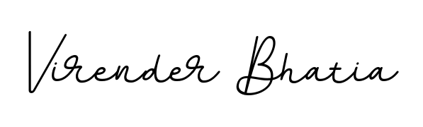 A modern signature idea for name Virender Bhatia using BallpointsItalic-DORy9 font. Clean strokes and elegant curves make it stand out instantly. Virender Bhatia signature style 11 images and pictures png