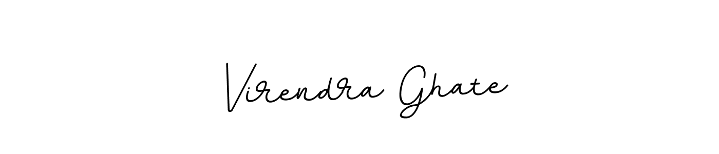 Make a beautiful signature design for name Virendra Ghate. With this signature (BallpointsItalic-DORy9) style, you can create a handwritten signature for free. Virendra Ghate signature style 11 images and pictures png