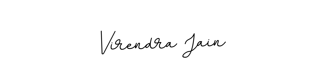 Make a beautiful signature design for name Virendra Jain. With this signature (BallpointsItalic-DORy9) style, you can create a handwritten signature for free. Virendra Jain signature style 11 images and pictures png