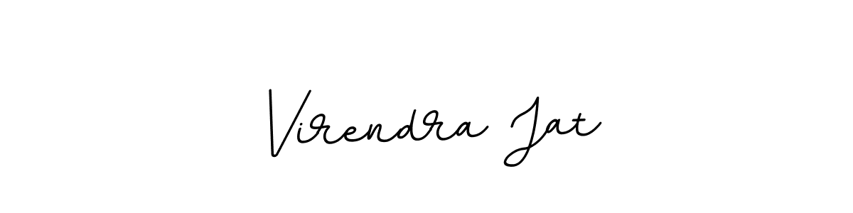 Make a beautiful signature design for name Virendra Jat. With this signature (BallpointsItalic-DORy9) style, you can create a handwritten signature for free. Virendra Jat signature style 11 images and pictures png