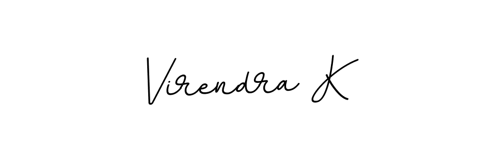 This is the best signature style for the Virendra K name. Also you like these signature font (BallpointsItalic-DORy9). Mix name signature. Virendra K signature style 11 images and pictures png
