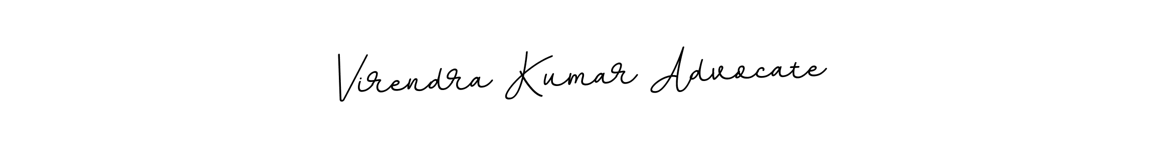 Use a signature maker to create a handwritten signature online. With this signature software, you can design (BallpointsItalic-DORy9) your own signature for name Virendra Kumar Advocate. Virendra Kumar Advocate signature style 11 images and pictures png