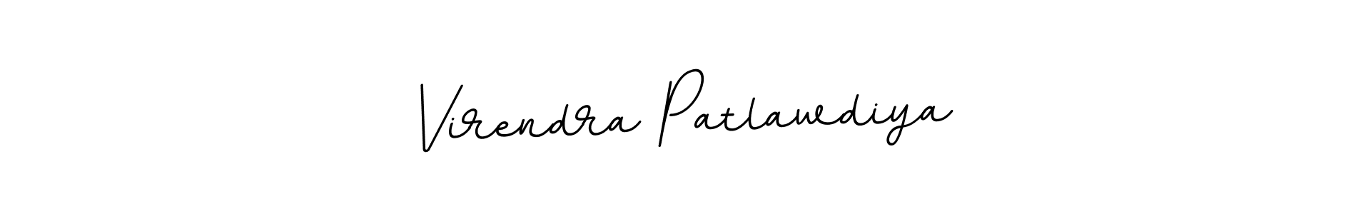 Create a beautiful signature design for name Virendra Patlawdiya. With this signature (BallpointsItalic-DORy9) fonts, you can make a handwritten signature for free. Virendra Patlawdiya signature style 11 images and pictures png