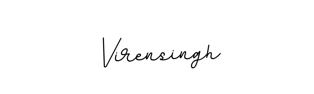 Create a beautiful signature design for name Virensingh. With this signature (BallpointsItalic-DORy9) fonts, you can make a handwritten signature for free. Virensingh signature style 11 images and pictures png