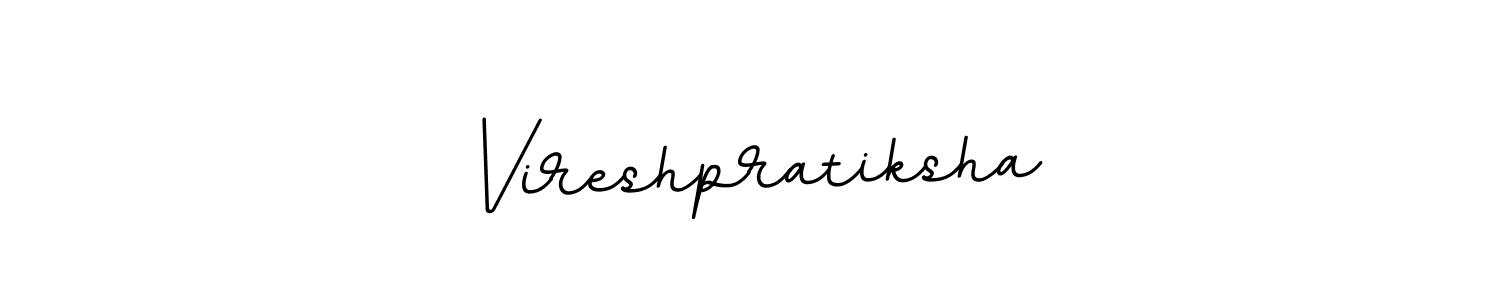 Make a beautiful signature design for name Vireshpratiksha. With this signature (BallpointsItalic-DORy9) style, you can create a handwritten signature for free. Vireshpratiksha signature style 11 images and pictures png