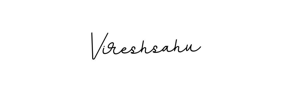 Vireshsahu stylish signature style. Best Handwritten Sign (BallpointsItalic-DORy9) for my name. Handwritten Signature Collection Ideas for my name Vireshsahu. Vireshsahu signature style 11 images and pictures png