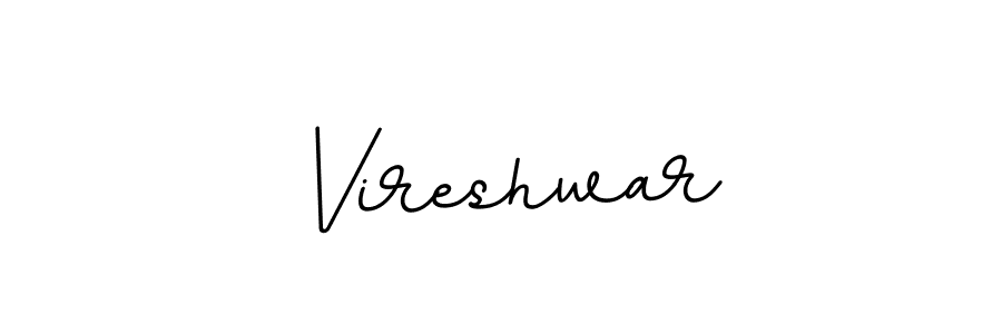 Create a beautiful signature design for name Vireshwar. With this signature (BallpointsItalic-DORy9) fonts, you can make a handwritten signature for free. Vireshwar signature style 11 images and pictures png