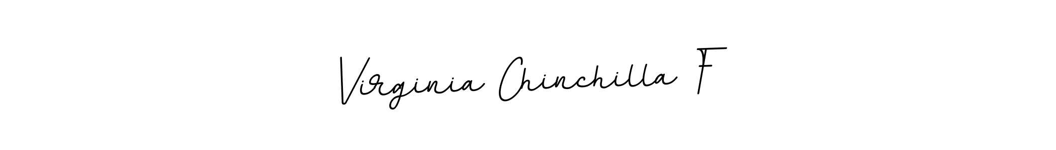 How to make Virginia Chinchilla F name signature. Use BallpointsItalic-DORy9 style for creating short signs online. This is the latest handwritten sign. Virginia Chinchilla F signature style 11 images and pictures png