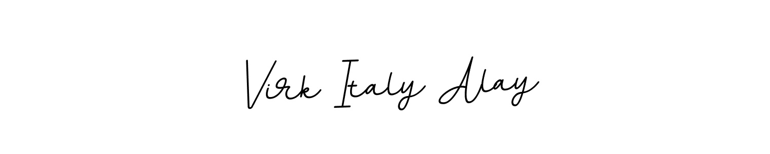 How to make Virk Italy Alay signature? BallpointsItalic-DORy9 is a professional autograph style. Create handwritten signature for Virk Italy Alay name. Virk Italy Alay signature style 11 images and pictures png
