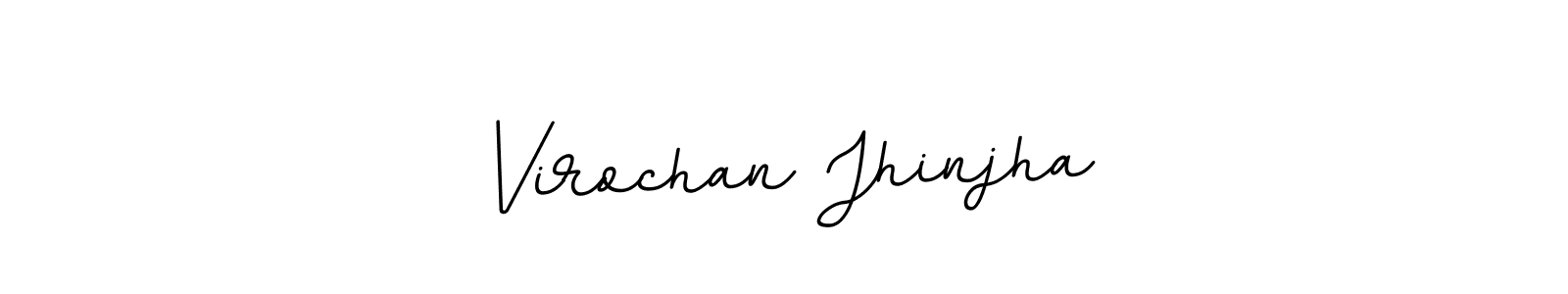 Create a beautiful signature design for name Virochan Jhinjha. With this signature (BallpointsItalic-DORy9) fonts, you can make a handwritten signature for free. Virochan Jhinjha signature style 11 images and pictures png