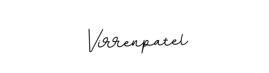The best way (BallpointsItalic-DORy9) to make a short signature is to pick only two or three words in your name. The name Virrenpatel include a total of six letters. For converting this name. Virrenpatel signature style 11 images and pictures png