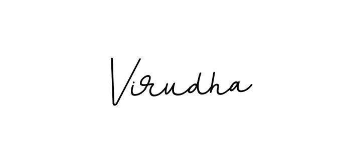 Use a signature maker to create a handwritten signature online. With this signature software, you can design (BallpointsItalic-DORy9) your own signature for name Virudha. Virudha signature style 11 images and pictures png