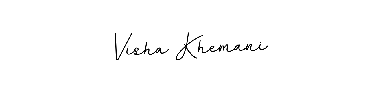 Visha Khemani stylish signature style. Best Handwritten Sign (BallpointsItalic-DORy9) for my name. Handwritten Signature Collection Ideas for my name Visha Khemani. Visha Khemani signature style 11 images and pictures png