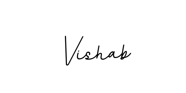 Make a beautiful signature design for name Vishab. Use this online signature maker to create a handwritten signature for free. Vishab signature style 11 images and pictures png
