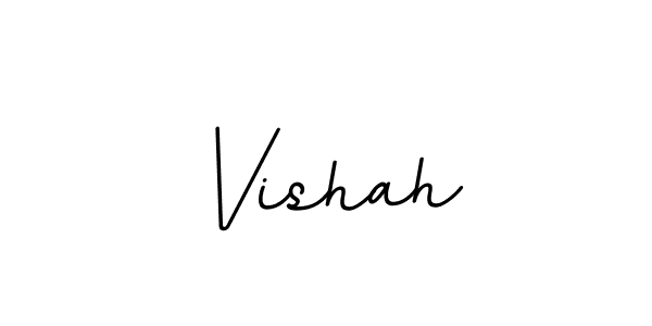 Vishah stylish signature style. Best Handwritten Sign (BallpointsItalic-DORy9) for my name. Handwritten Signature Collection Ideas for my name Vishah. Vishah signature style 11 images and pictures png