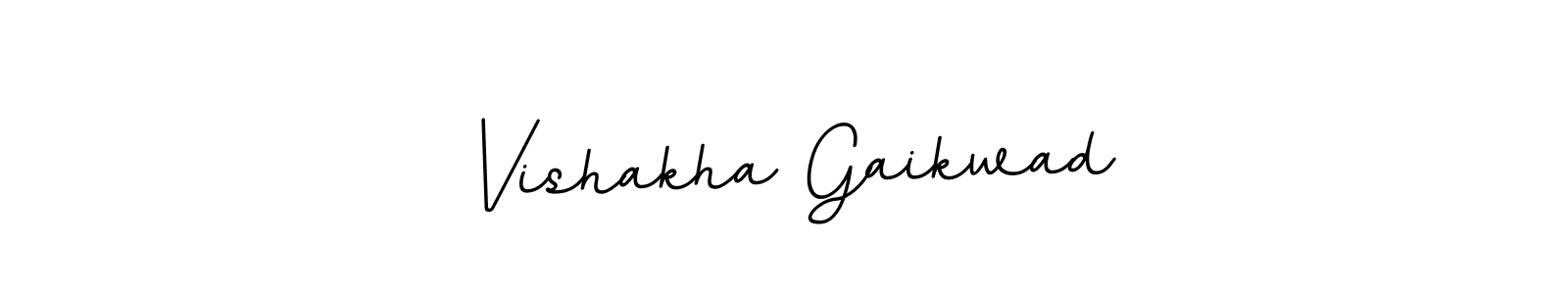 Create a beautiful signature design for name Vishakha Gaikwad. With this signature (BallpointsItalic-DORy9) fonts, you can make a handwritten signature for free. Vishakha Gaikwad signature style 11 images and pictures png