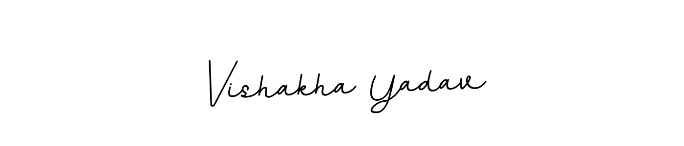 Design your own signature with our free online signature maker. With this signature software, you can create a handwritten (BallpointsItalic-DORy9) signature for name Vishakha Yadav. Vishakha Yadav signature style 11 images and pictures png