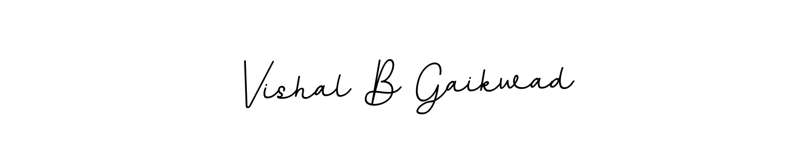 This is the best signature style for the Vishal B Gaikwad name. Also you like these signature font (BallpointsItalic-DORy9). Mix name signature. Vishal B Gaikwad signature style 11 images and pictures png