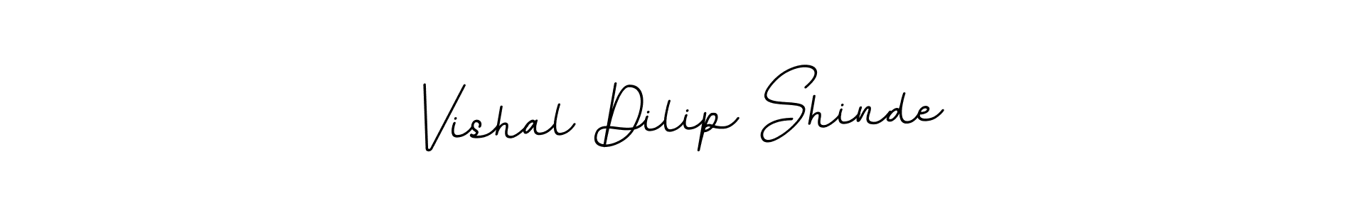 Make a beautiful signature design for name Vishal Dilip Shinde. With this signature (BallpointsItalic-DORy9) style, you can create a handwritten signature for free. Vishal Dilip Shinde signature style 11 images and pictures png