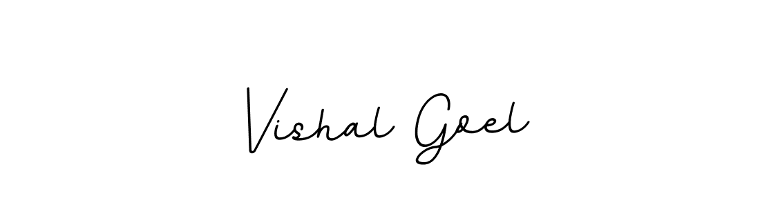 Design your own signature with our free online signature maker. With this signature software, you can create a handwritten (BallpointsItalic-DORy9) signature for name Vishal Goel. Vishal Goel signature style 11 images and pictures png