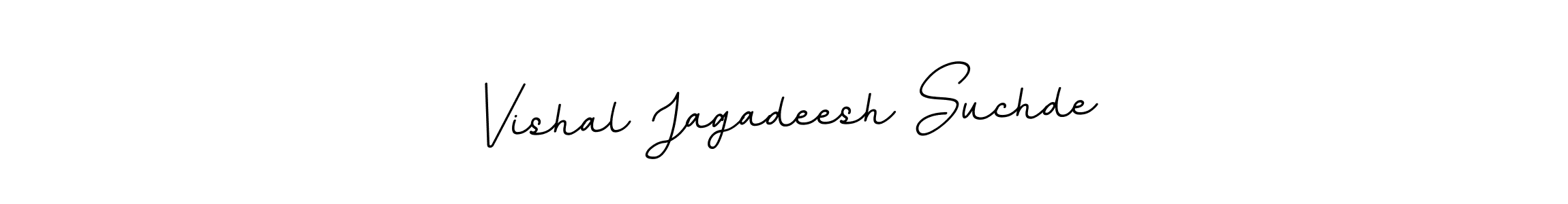 Create a beautiful signature design for name Vishal Jagadeesh Suchde. With this signature (BallpointsItalic-DORy9) fonts, you can make a handwritten signature for free. Vishal Jagadeesh Suchde signature style 11 images and pictures png